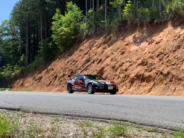 山田選手の走行