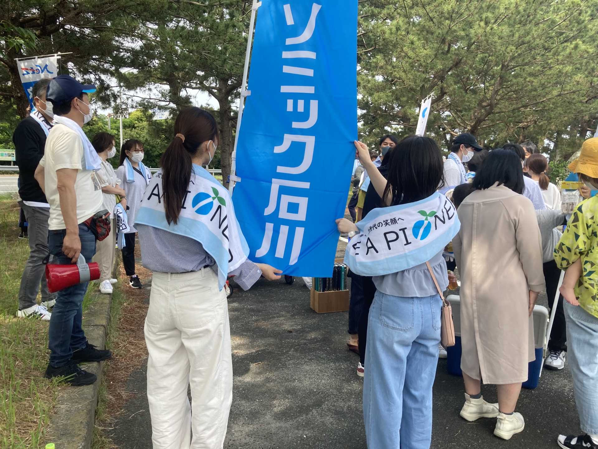 浜名湖クリーン作戦の様子