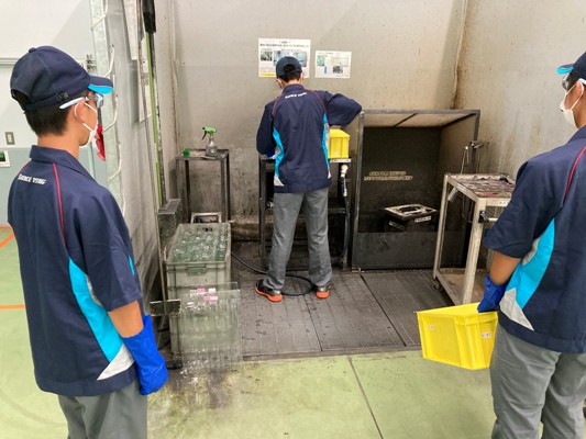 職業体験の様子