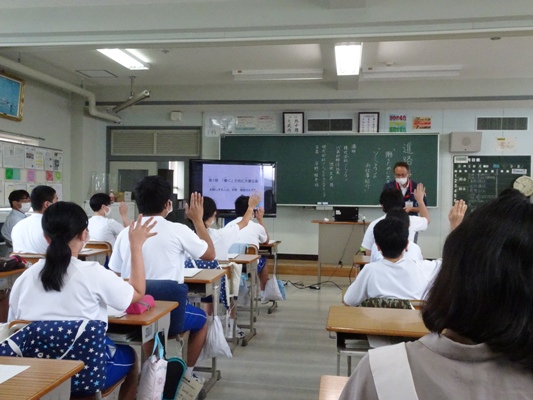 進路講話の様子