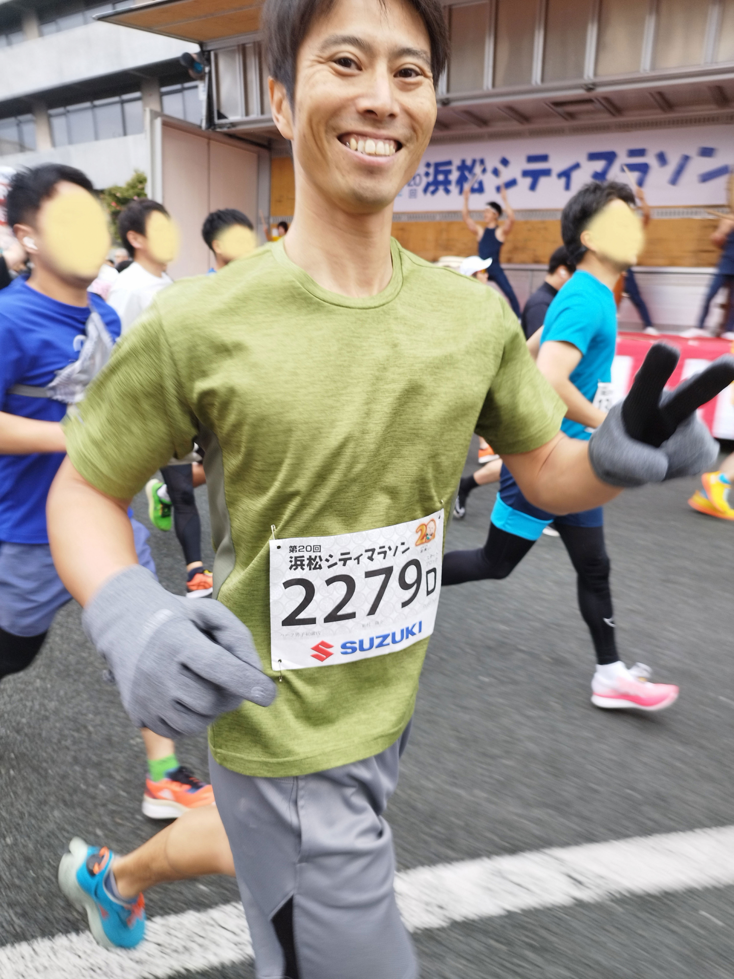 浜松シティマラソンでの様子