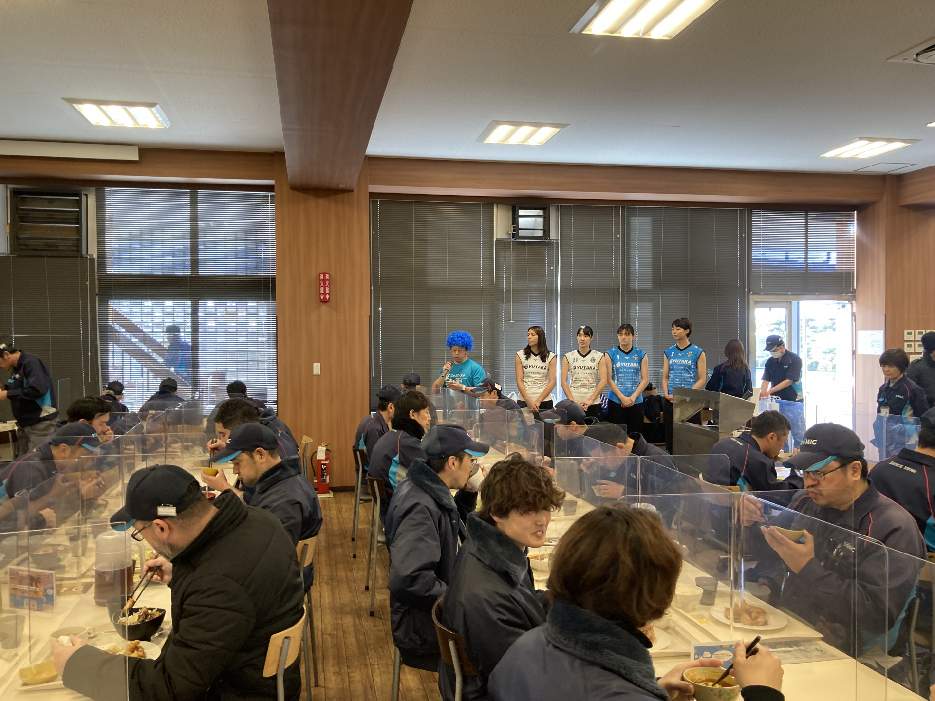 ブレス浜松ホームゲームPRの様子