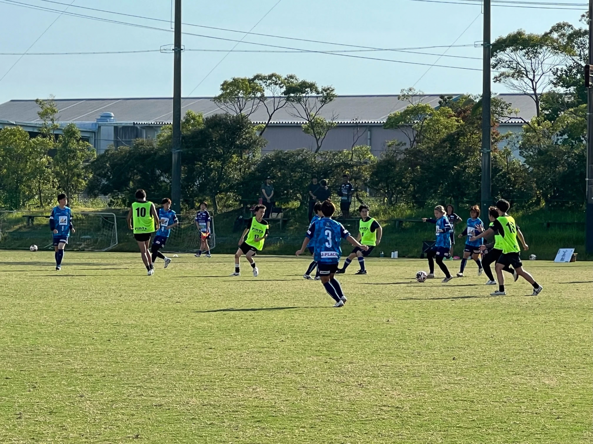 交流試合の様子