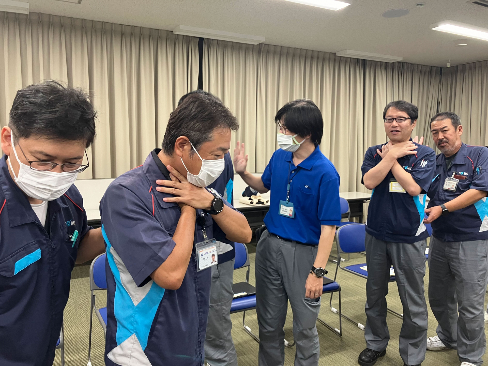 救命講習の様子