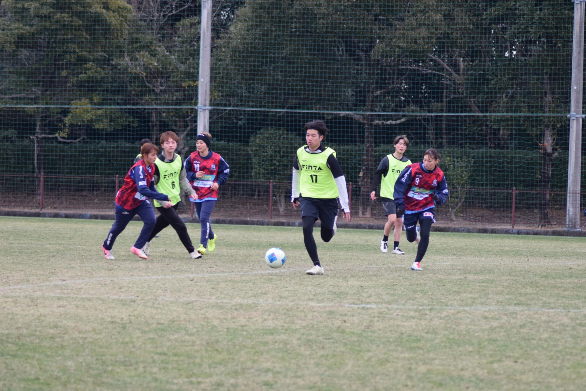 交流試合の様子