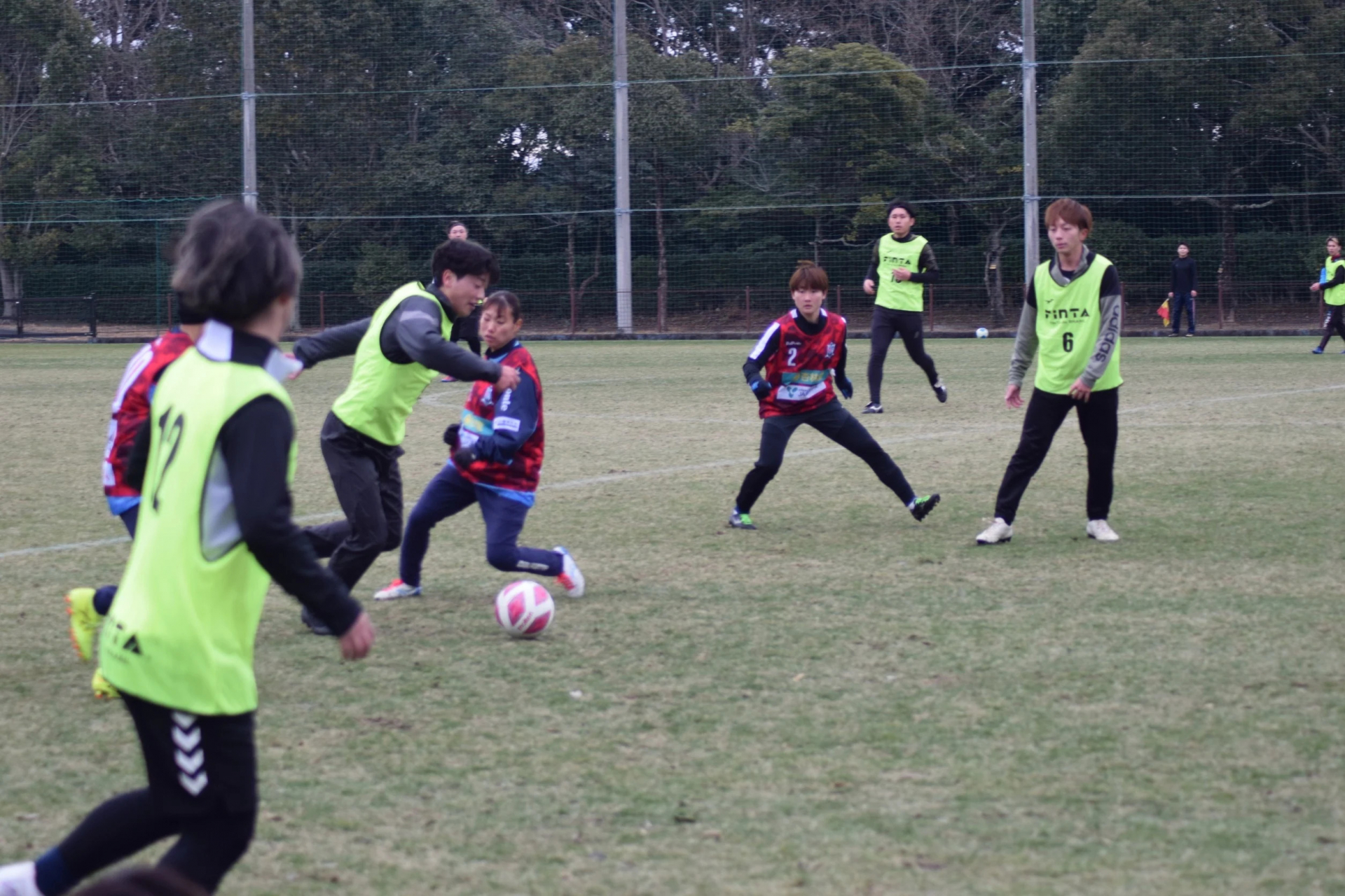 交流試合の様子