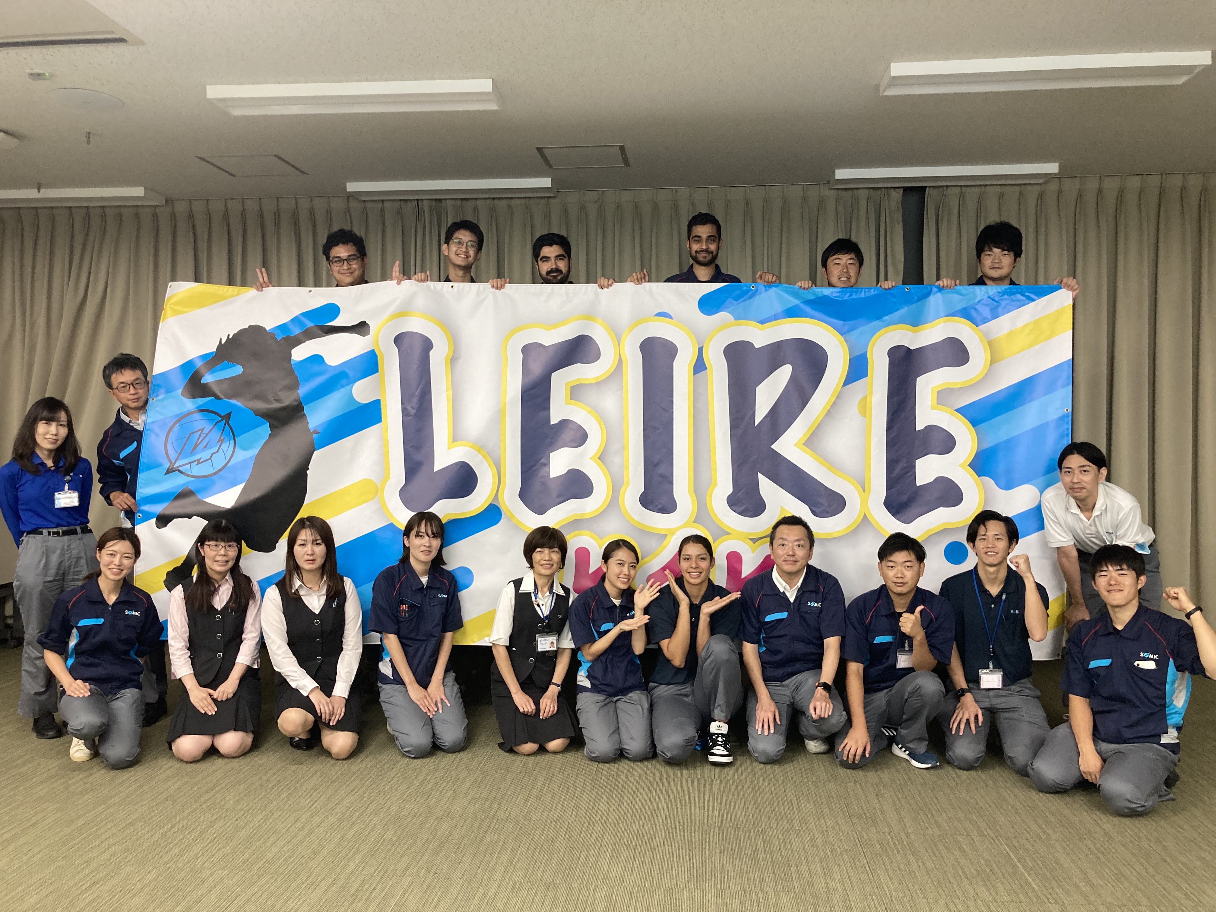 Vリーグ開幕!激励会で横断幕をお披露目しました