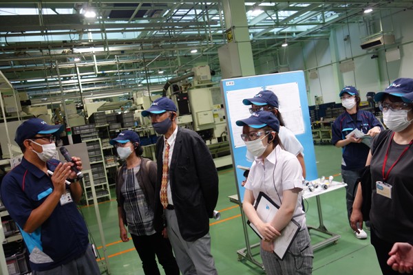 ソミック石川豊岡工場で、浜松・浜名湖テクニカルビジット モニターツアー