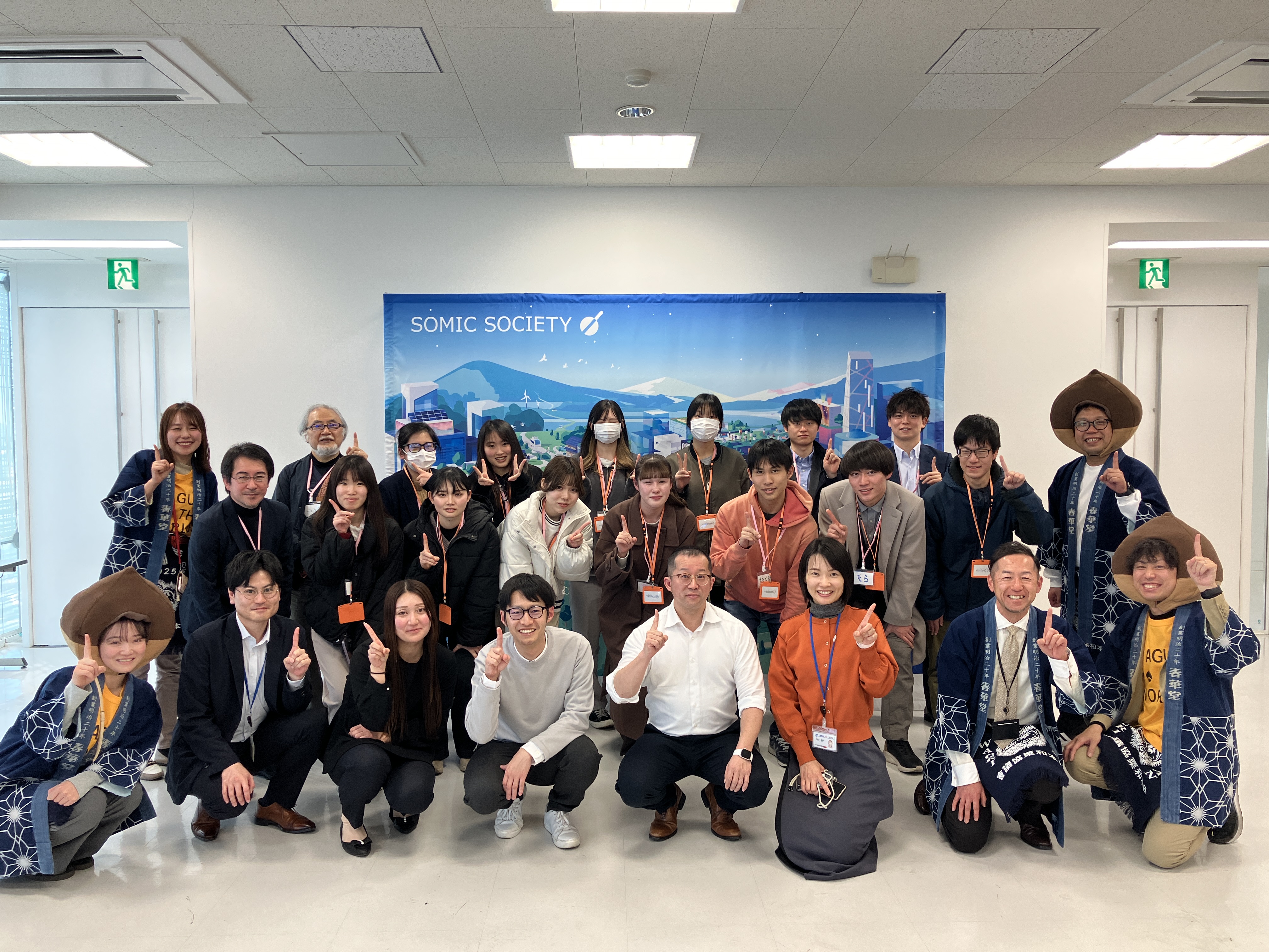 立正大学の学生たちが訪問してくれました